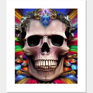 magic skull Posters and Art
